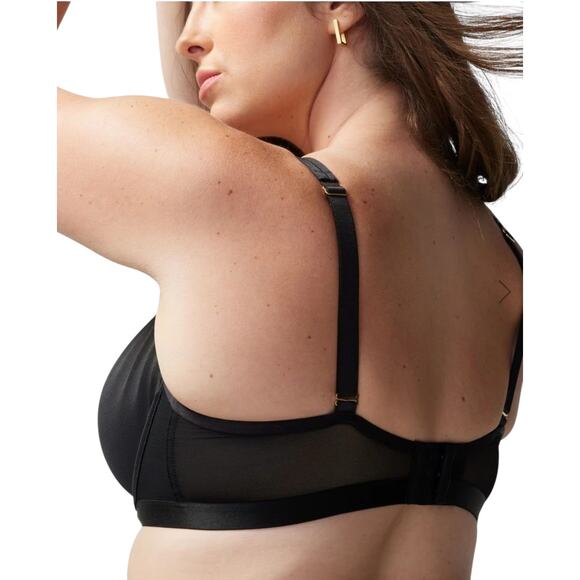 Soma Unbelievable Lift Scoop Balconette Unlined Bra Black Size 36DDD - Picture 4 of 11